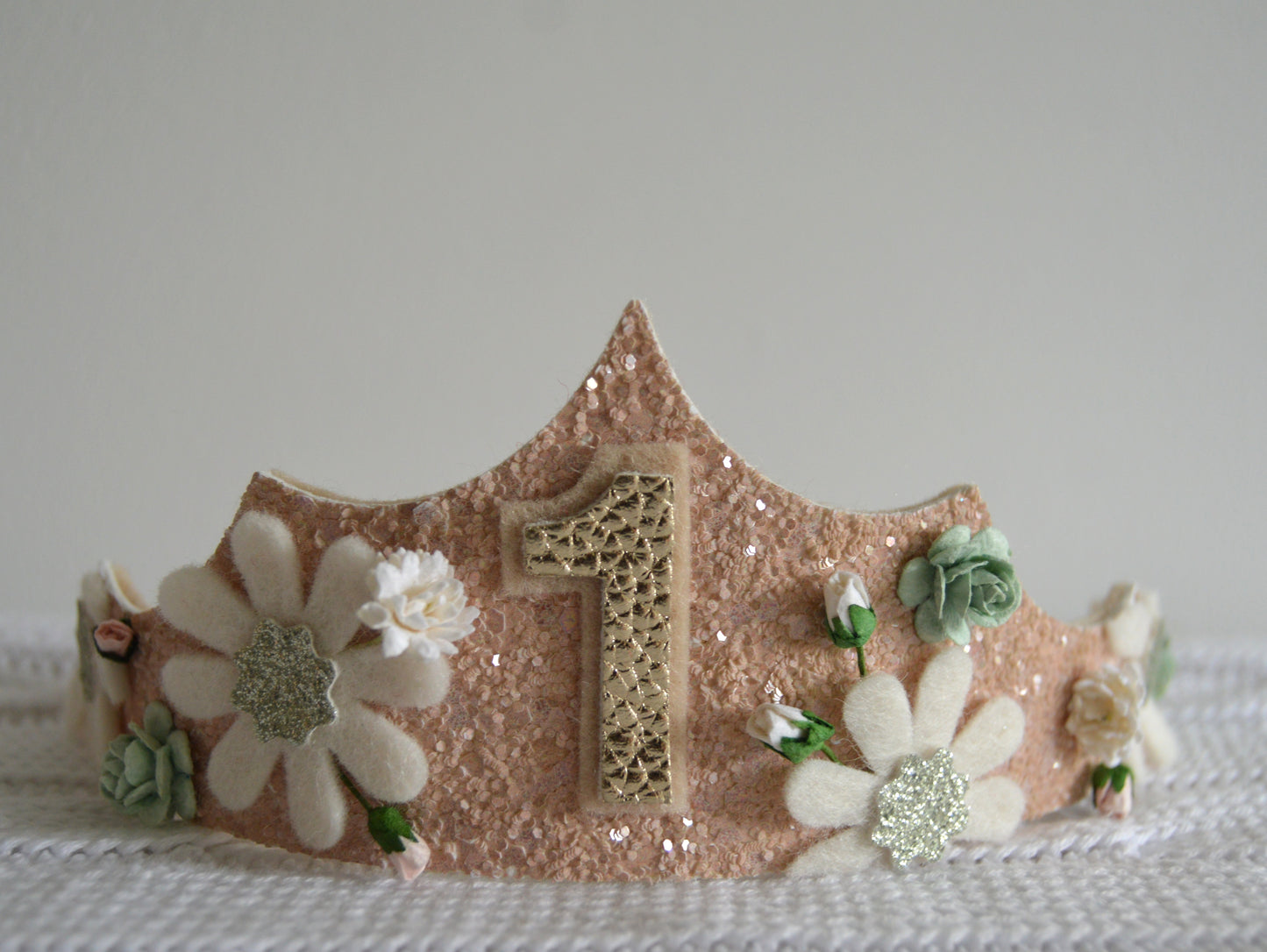 Sage floral | Birthday tiara