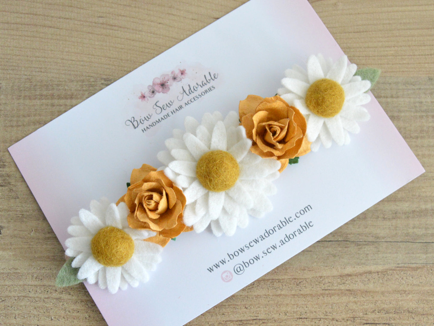 Mustard daisies | Flower headband