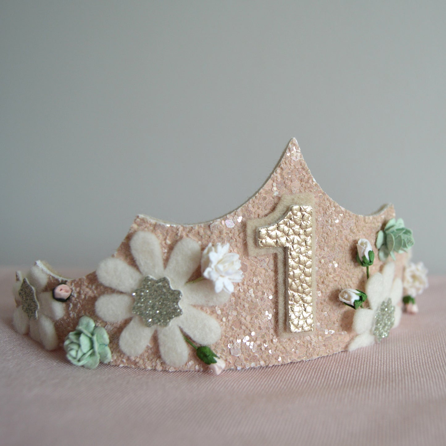 Sage floral | Birthday tiara