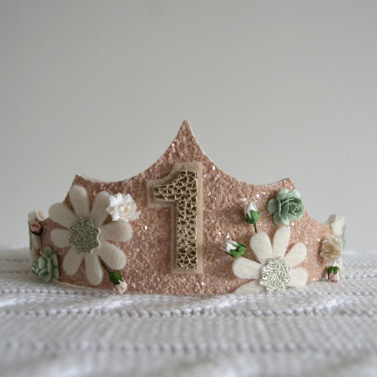 Sage floral | Birthday tiara