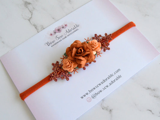 Terracotta floral | Flower headband
