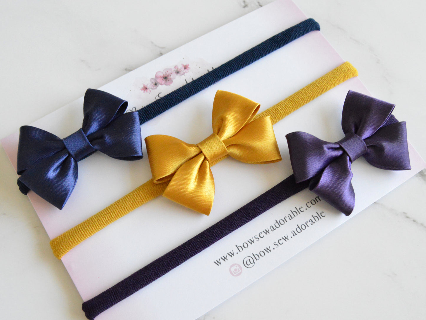 Autumn satin bows | Hair bow set/individual