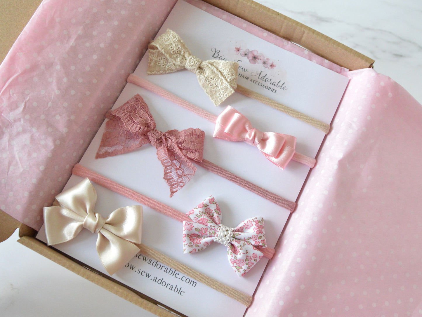 Satins & Laces | Set/Individual hair bows