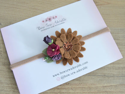 Fall flower clusters | Hair clips / Headbands