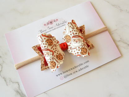 Santa's treats | Hair bow