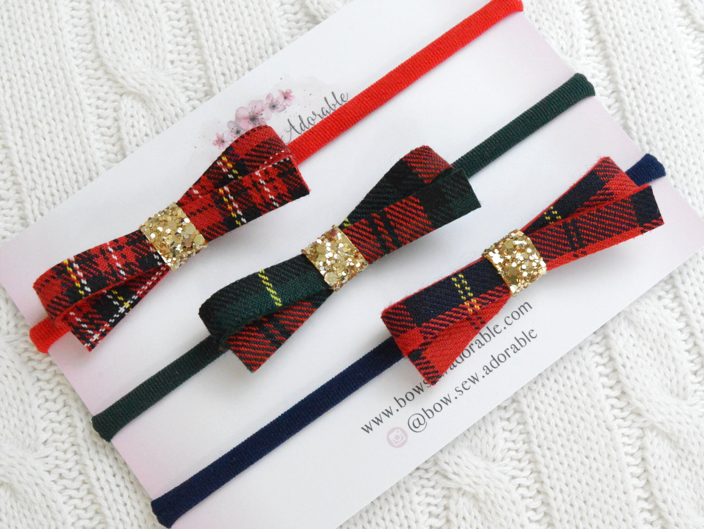 Mini Tartan | Hair bows