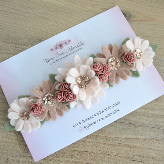 Dusky daisies | Flower headband