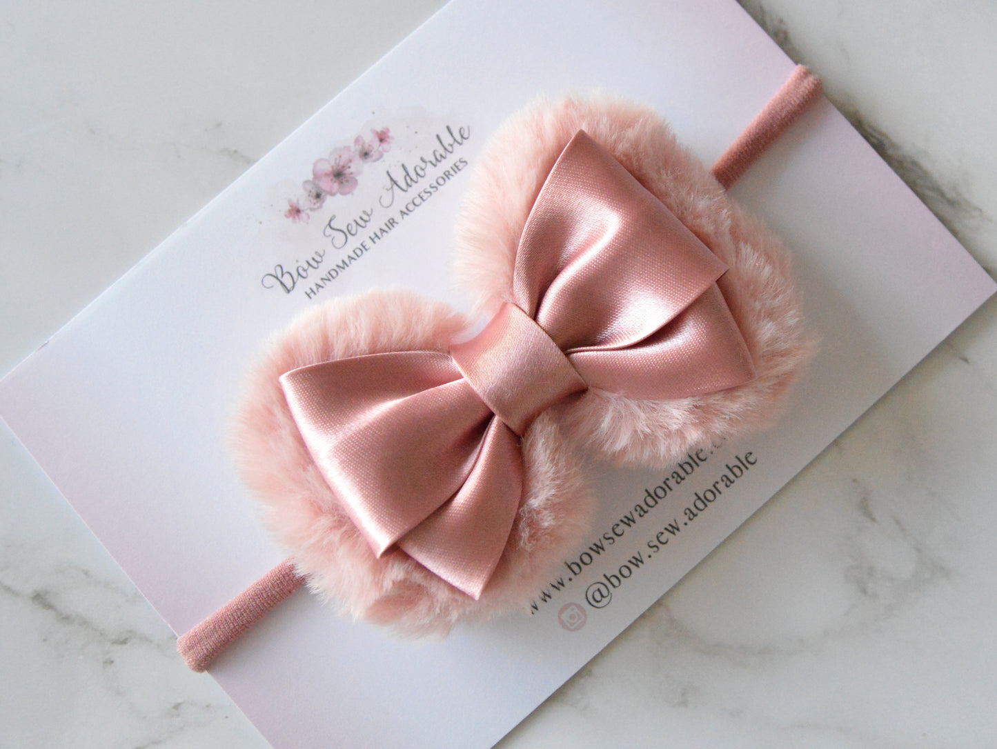 Winter fluff bow | Hair bows