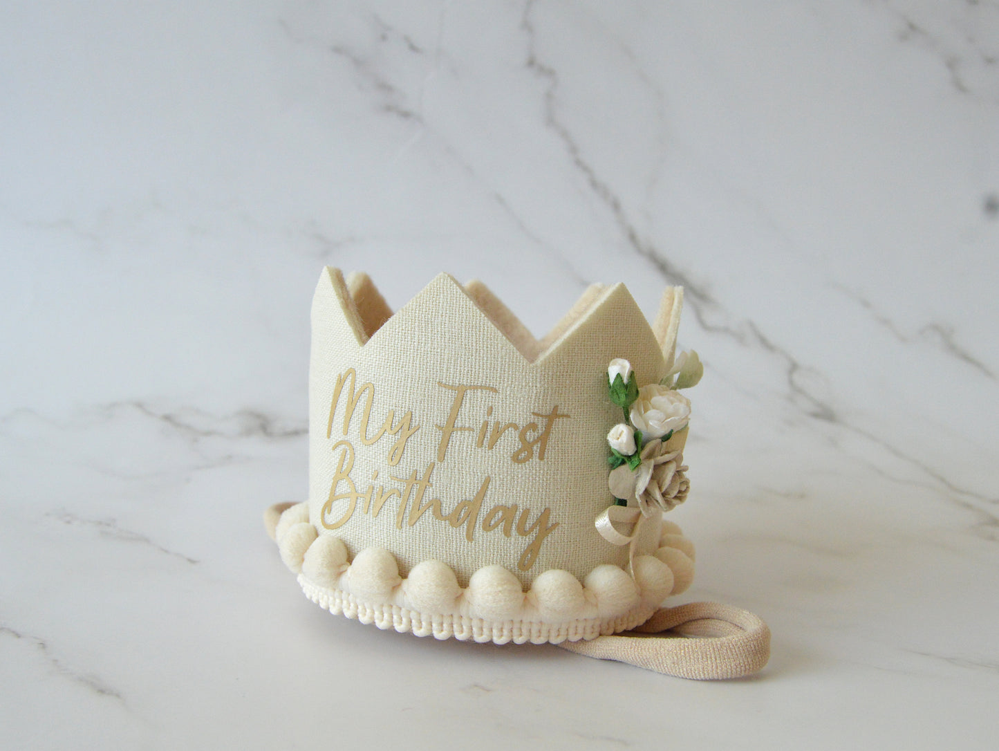 My First Birthday | Champagne | Birthday Crown