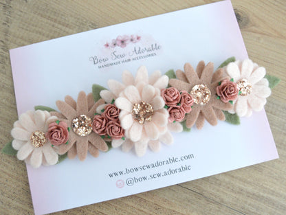 Dusky daisies | Flower headband