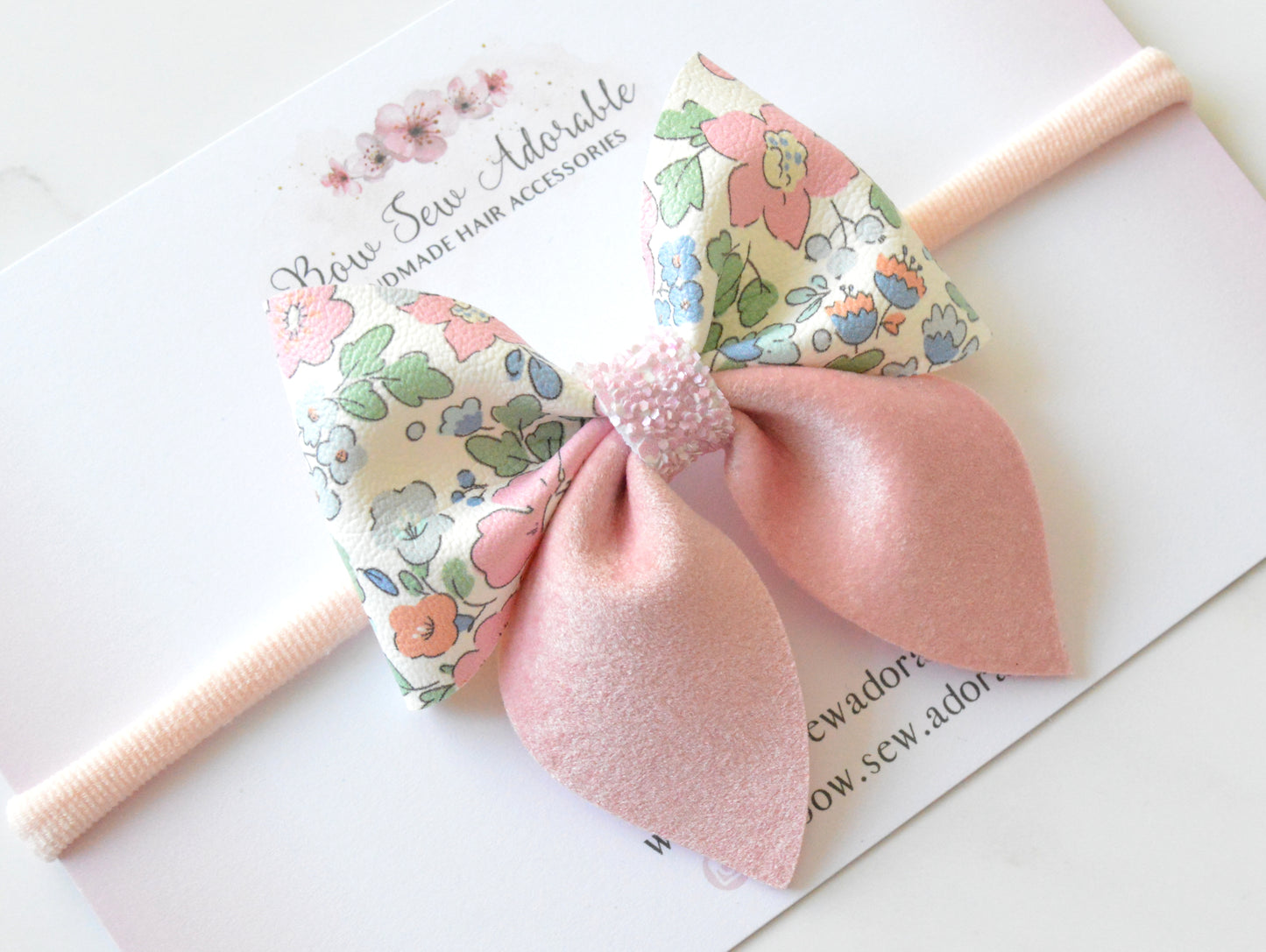 Dainty rose sailor | Hair bow