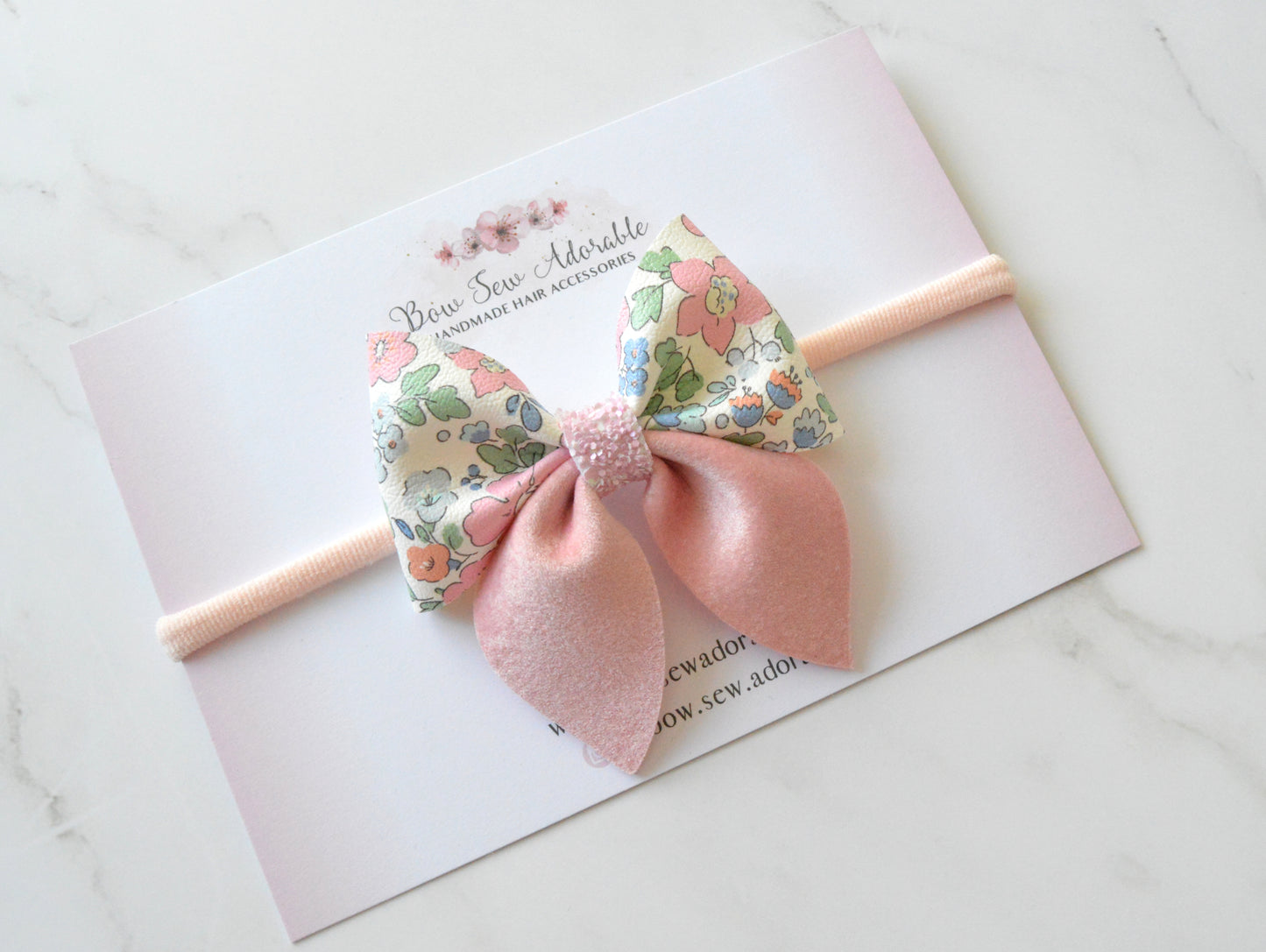 Dainty rose sailor | Hair bow