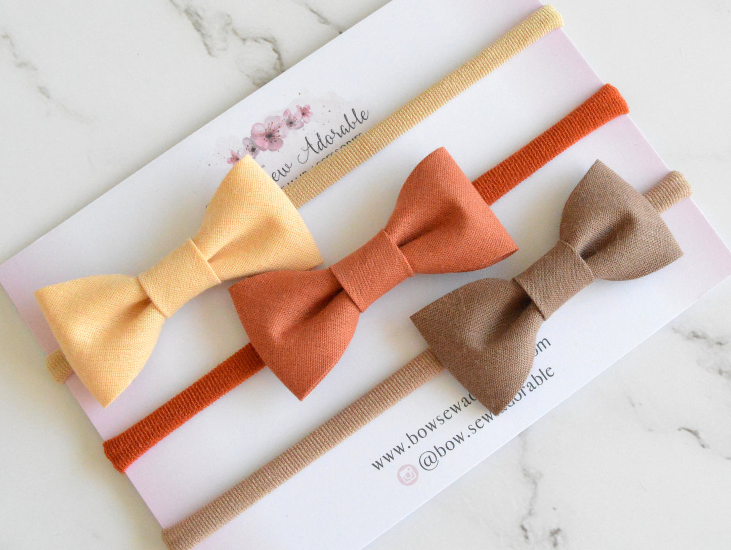 Fall cotton bias | Hair bows