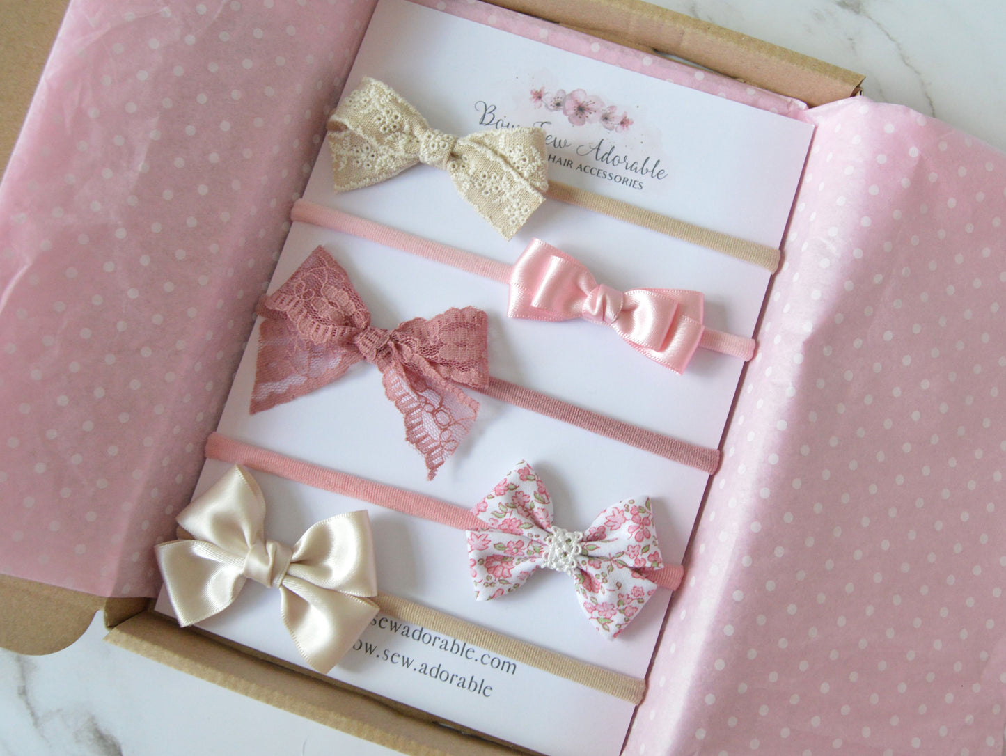 Satins & Laces | Set/Individual hair bows