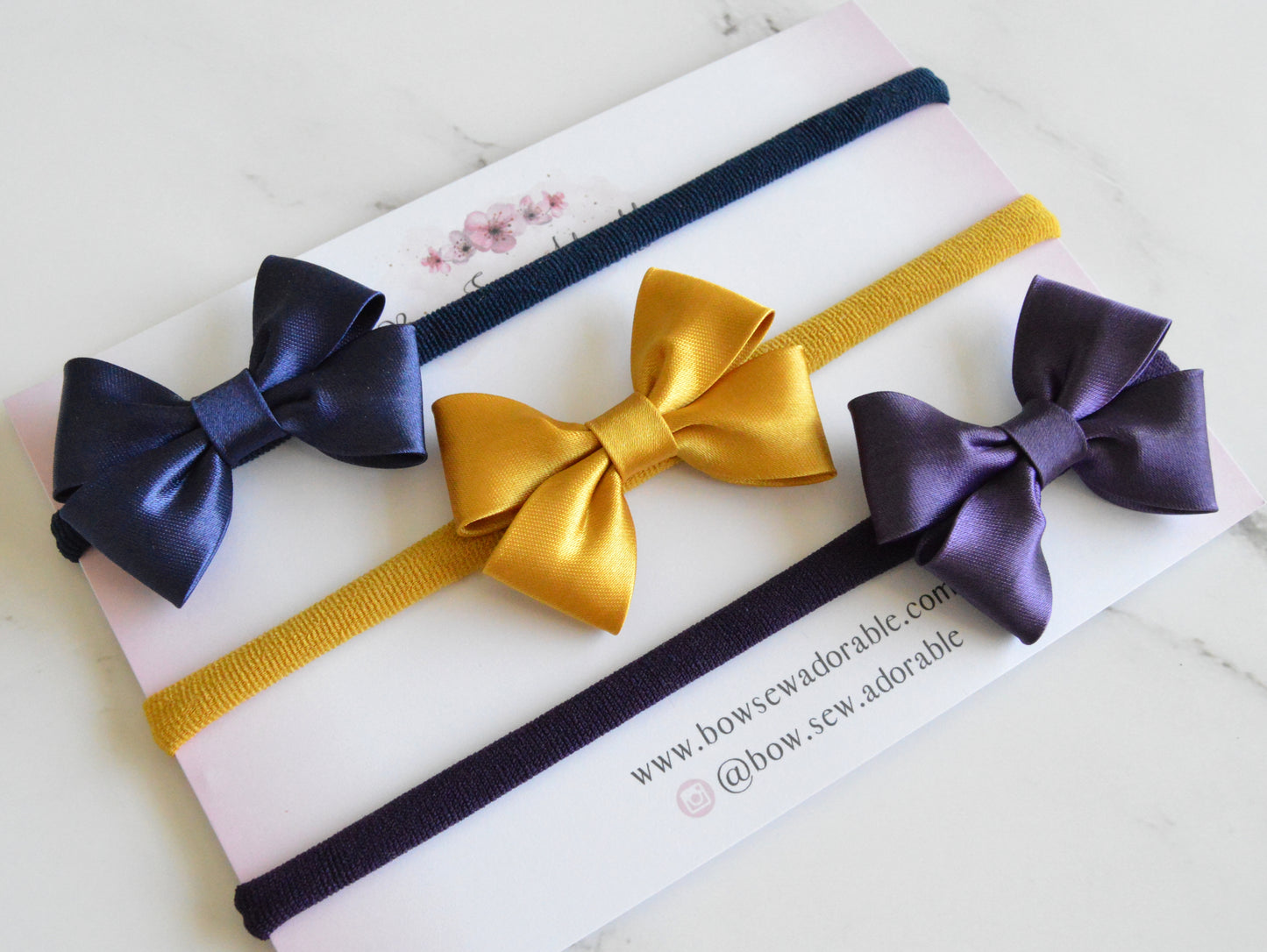 Autumn satin bows | Hair bow set/individual