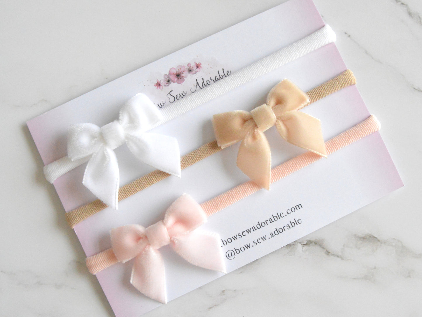 Diddy velvet sailors | Hair bow set