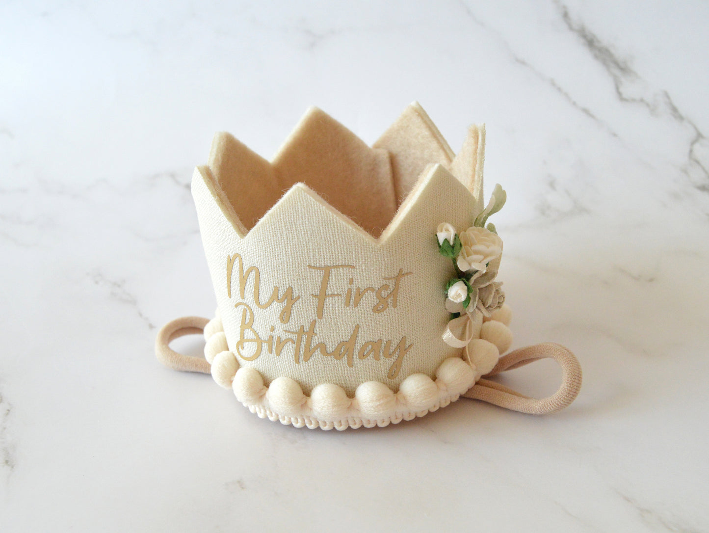 My First Birthday | Champagne | Birthday Crown