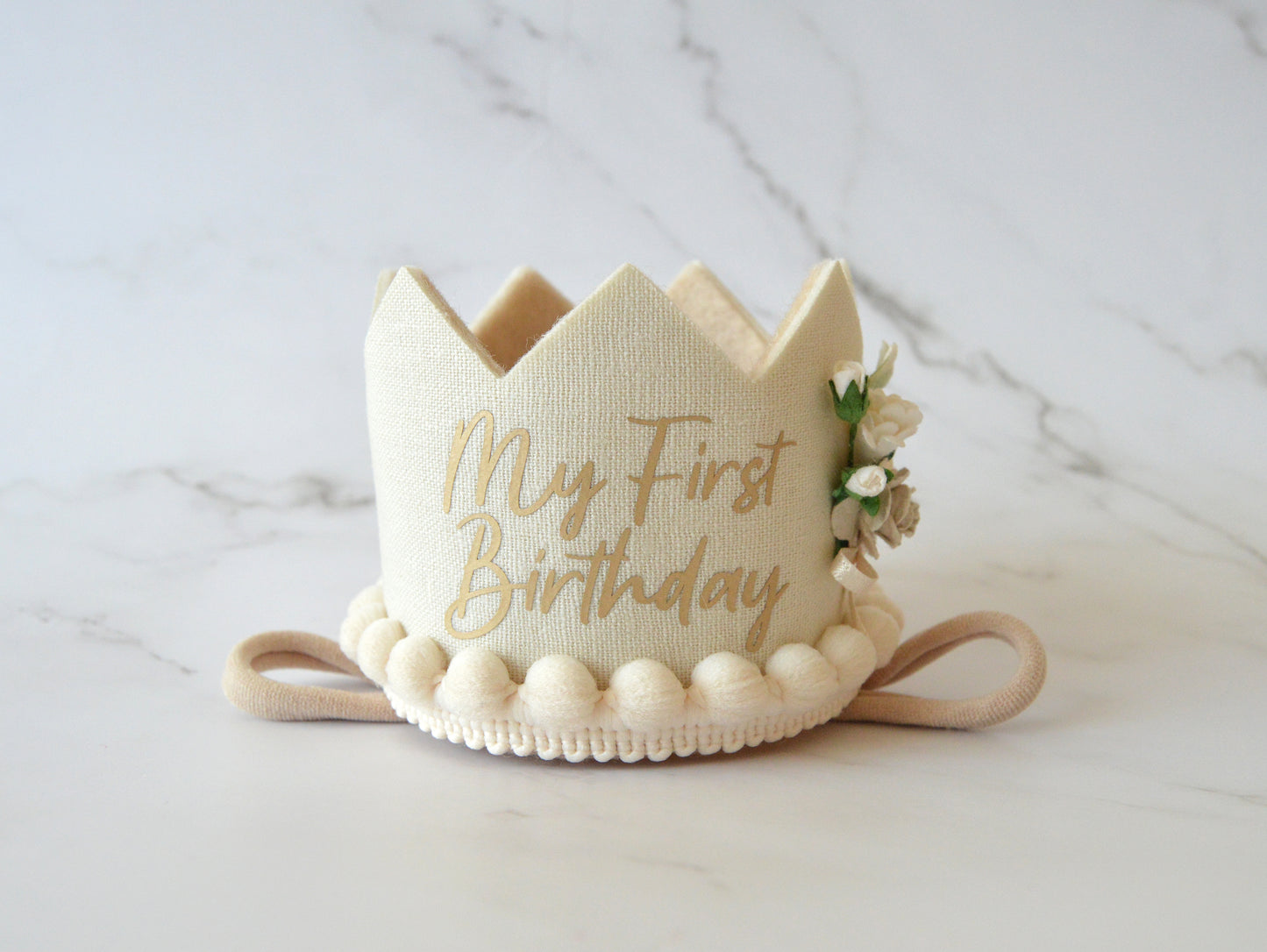 My First Birthday | Champagne | Birthday Crown