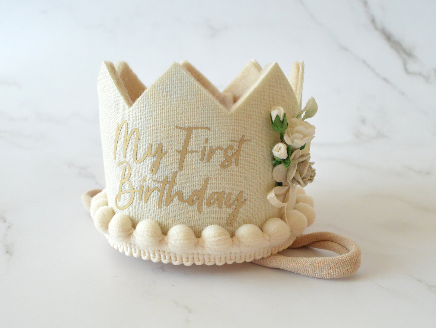 My First Birthday | Champagne | Birthday Crown