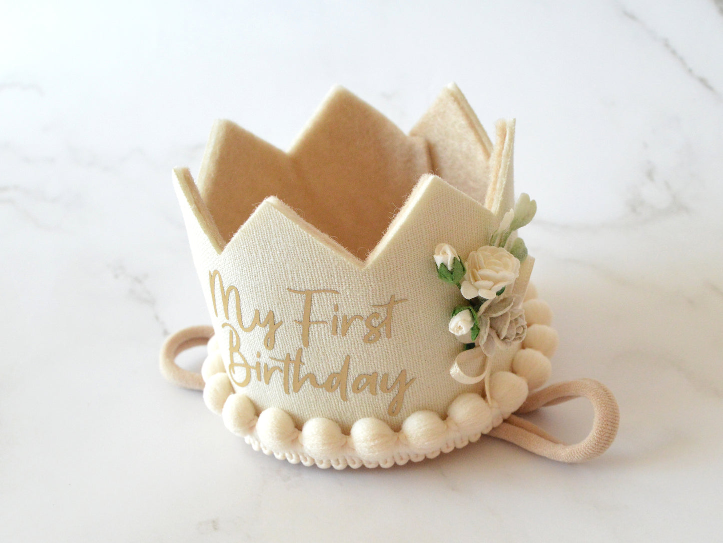 My First Birthday | Champagne | Birthday Crown