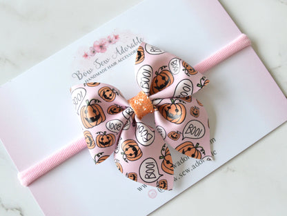 Boo pumpkin | Hair bow