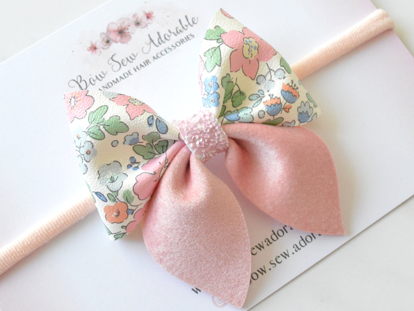 Dainty rose sailor | Hair bow