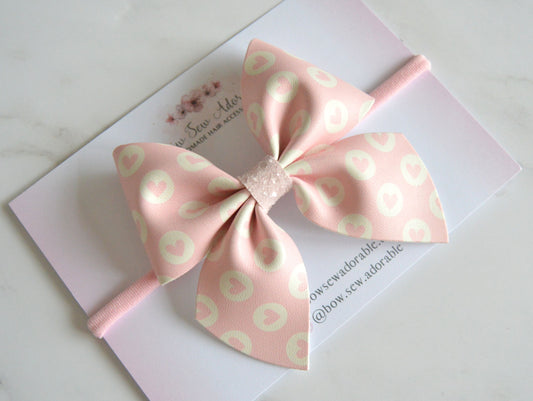 Bubble hearts | Hair bow