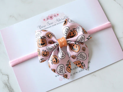 Boo pumpkin | Hair bow