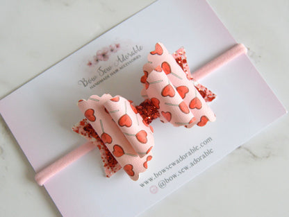 Lollipop hearts | Hair bow