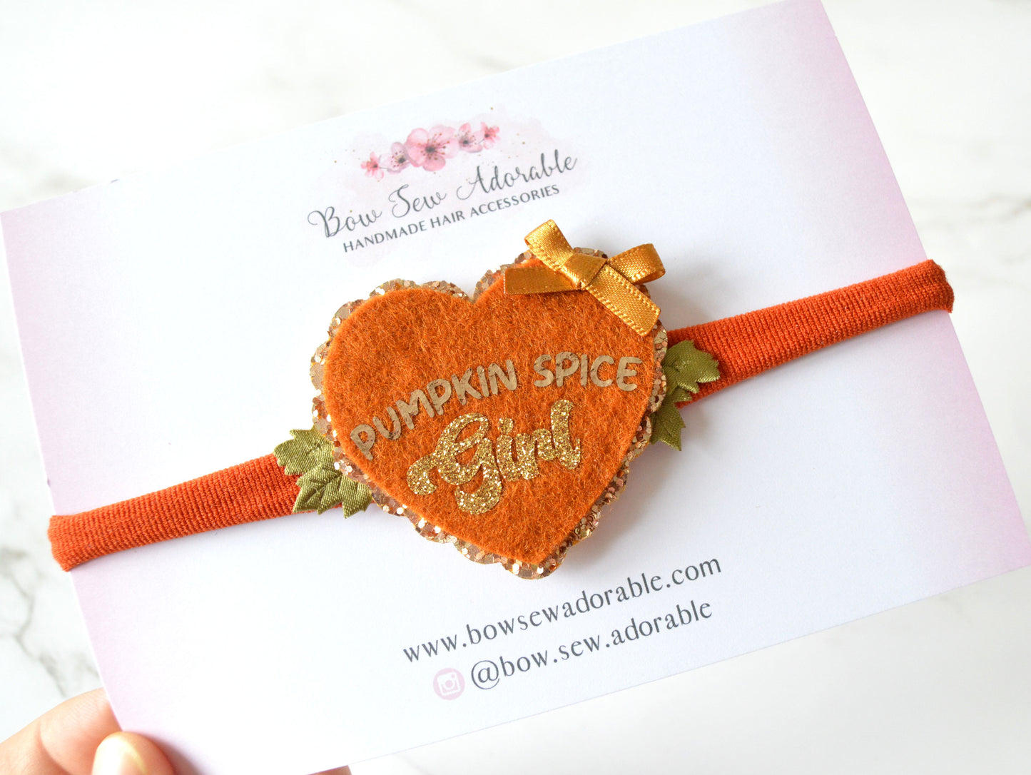 Pumpkin spice girl & Pumpkin patch baby | Headband / Clip