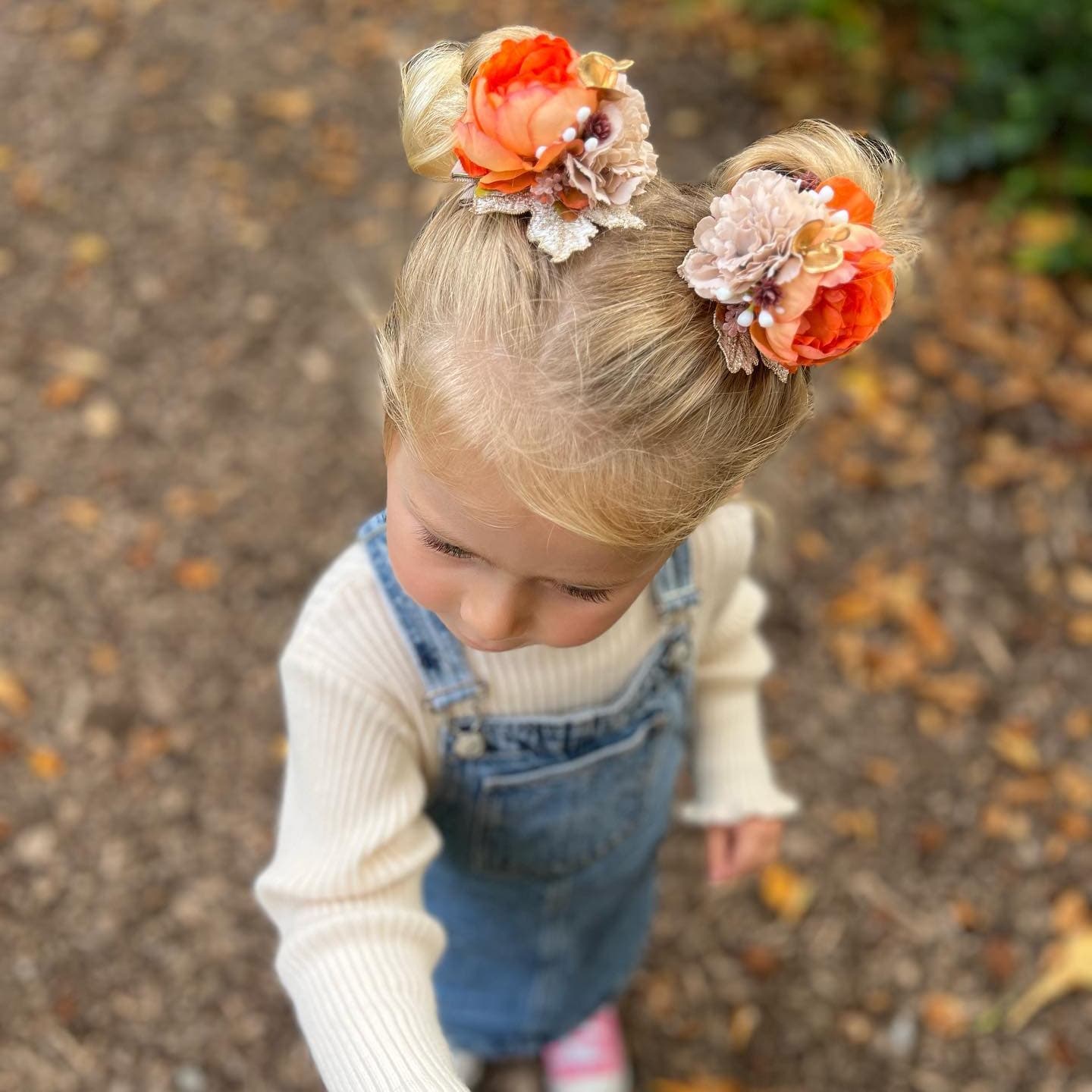 Woodland babe piggies | Large hair clip set