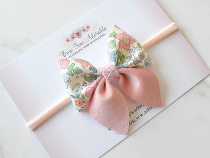 Dainty rose sailor | Hair bow