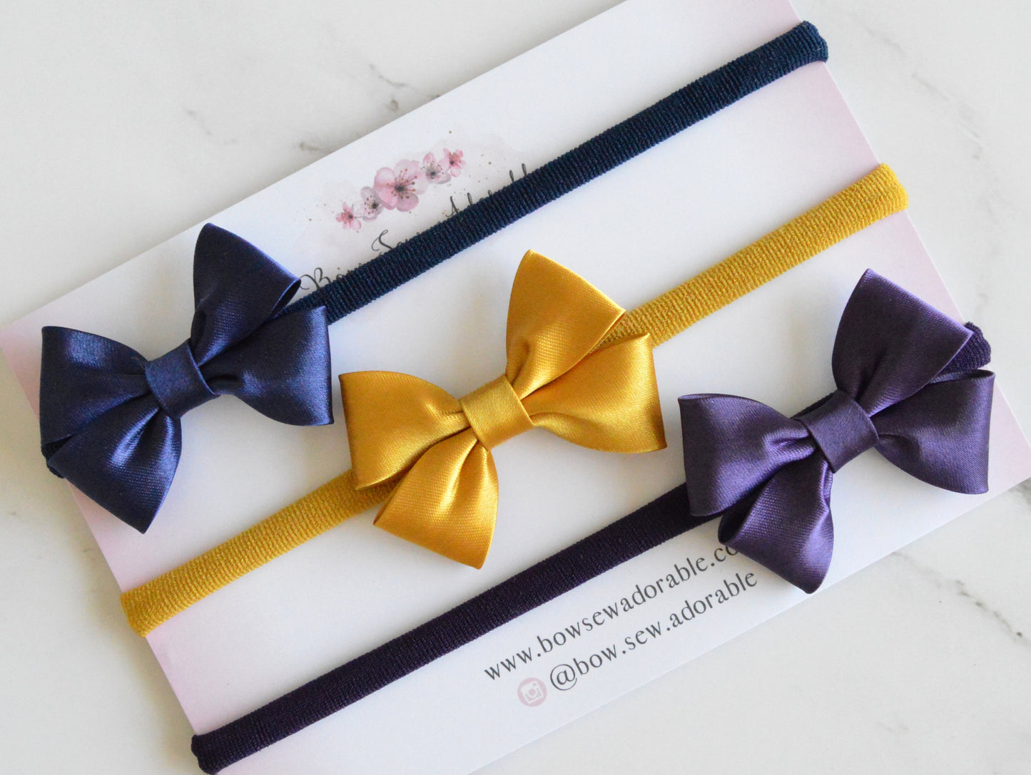 Autumn satin bows | Hair bow set/individual