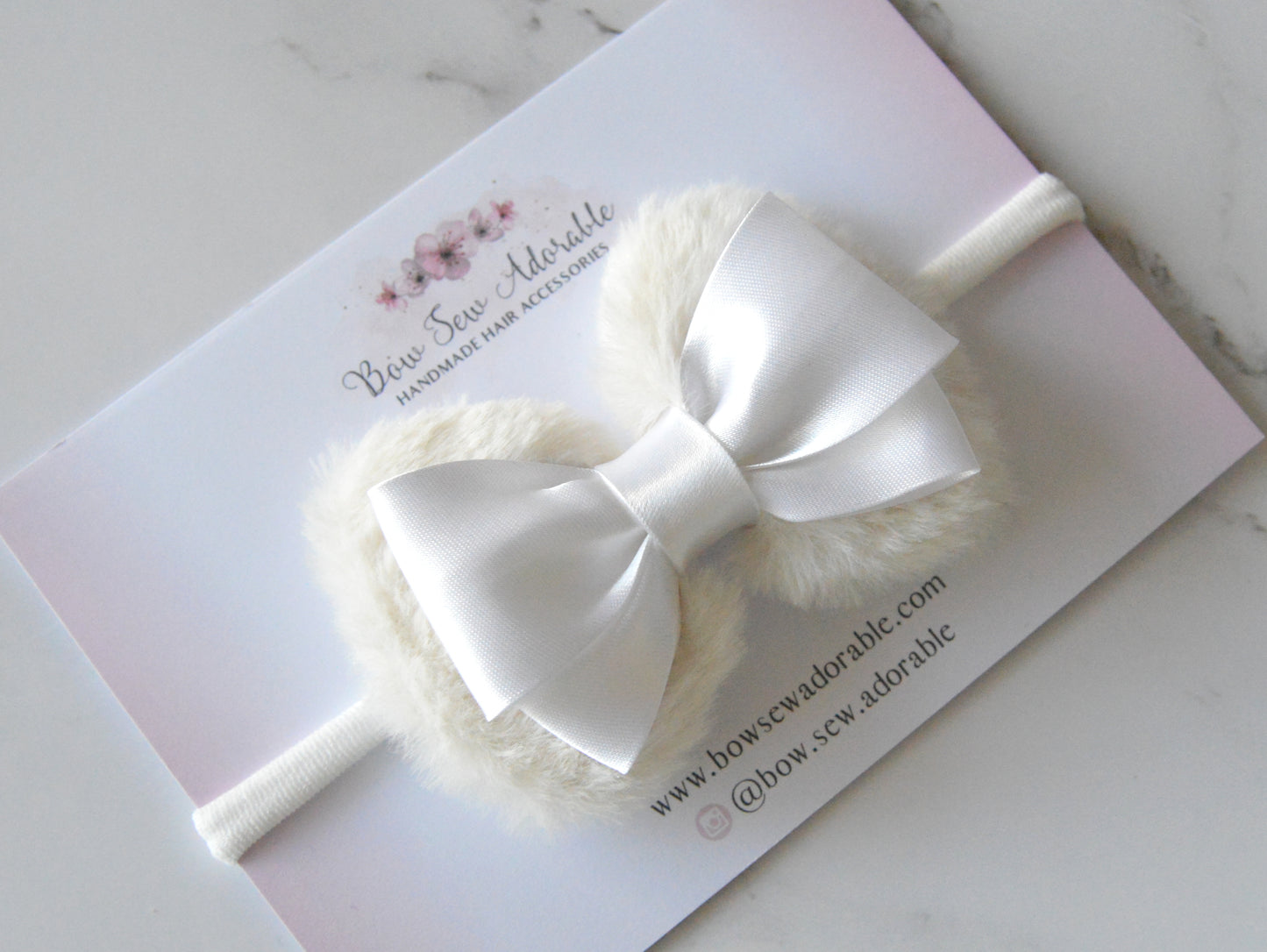 Winter fluff bow | Hair bows