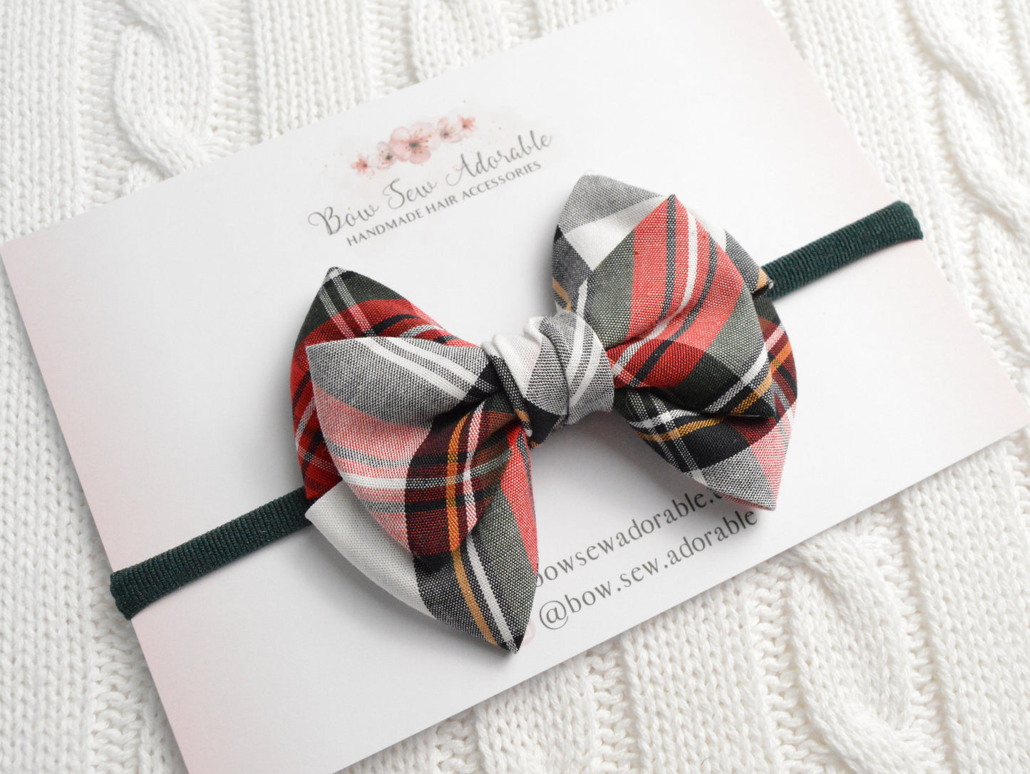 Argyle tartan | Hair bow