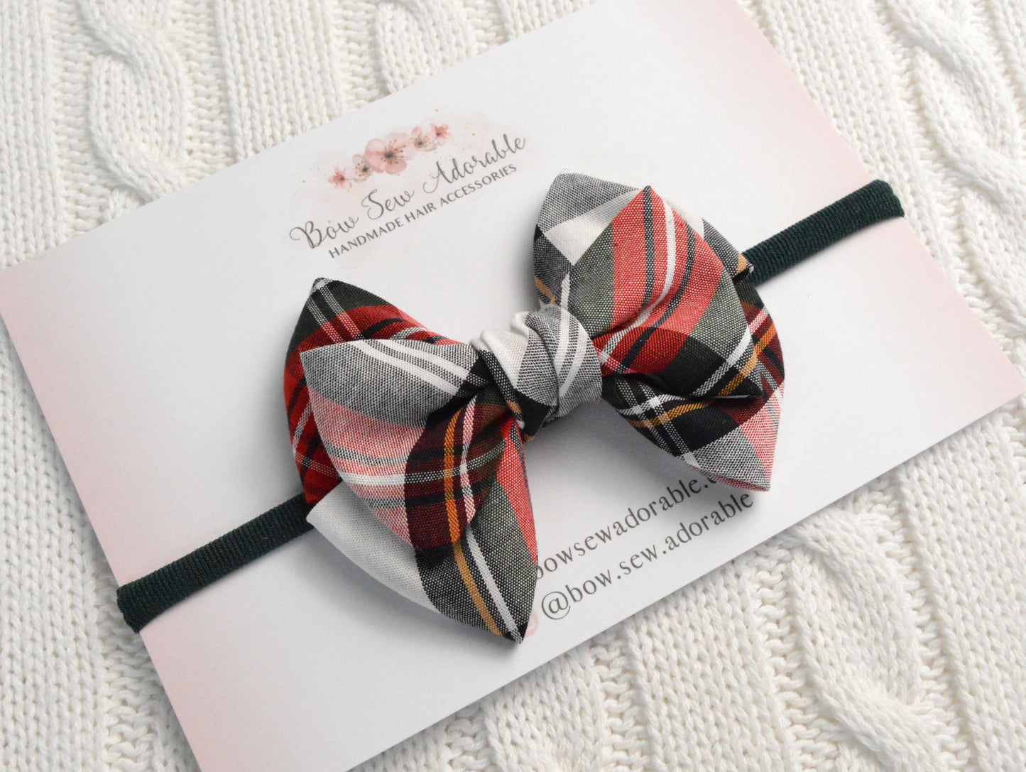 Argyle tartan | Hair bow