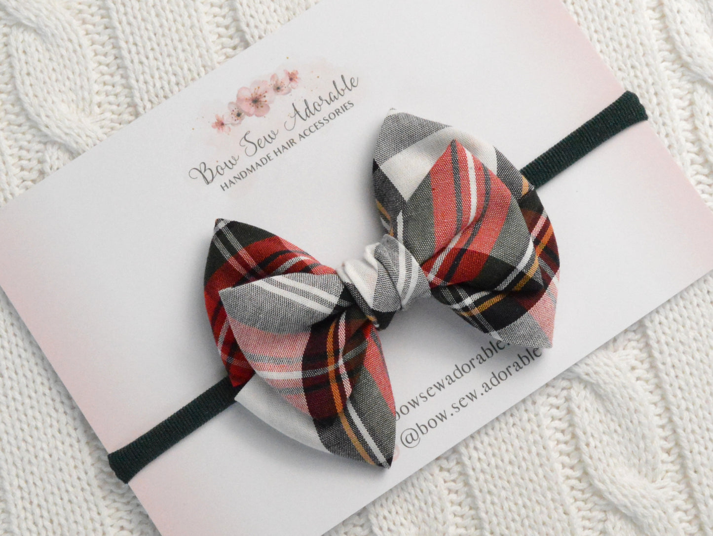 Argyle tartan | Hair bow