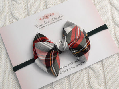 Argyle tartan | Hair bow