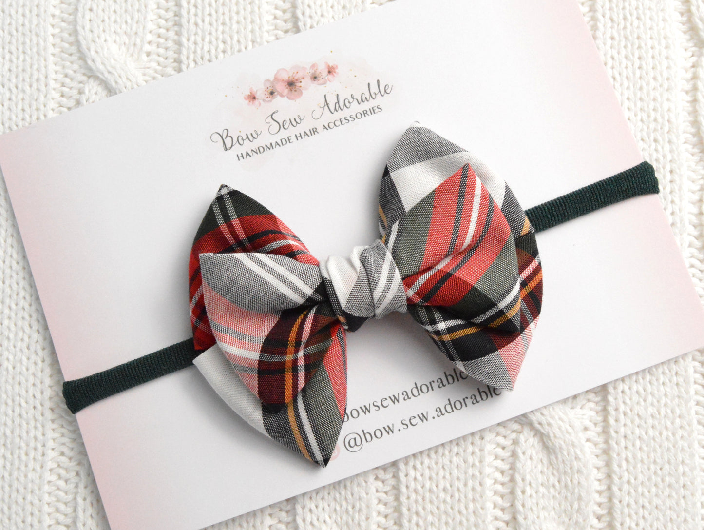 Argyle tartan | Hair bow