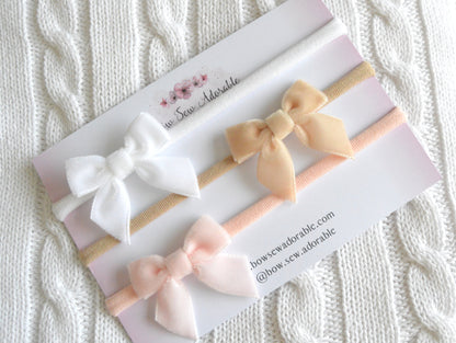 Diddy velvet sailors | Hair bow set