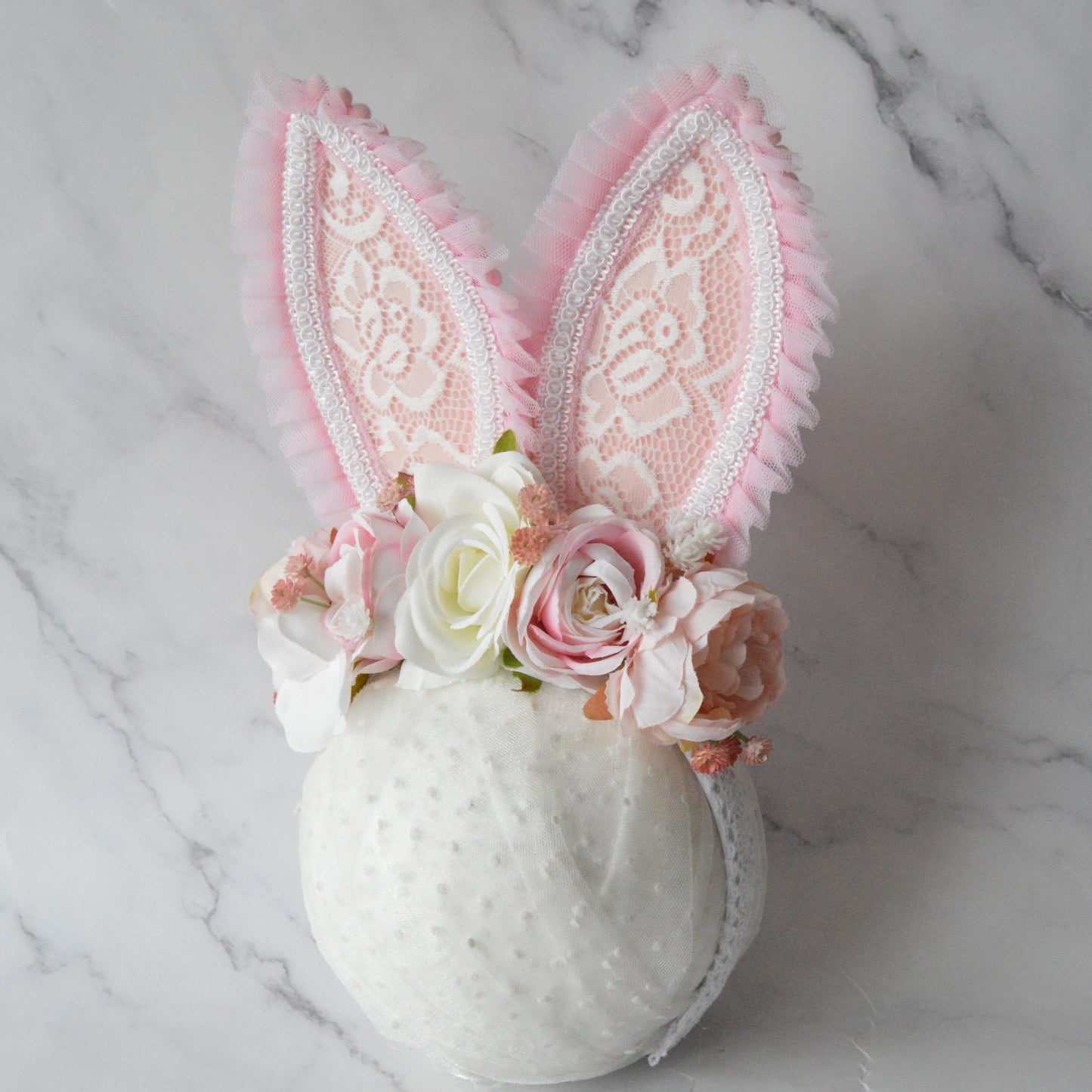 Baby pink bunny | OOAK alice hairband (18m+)