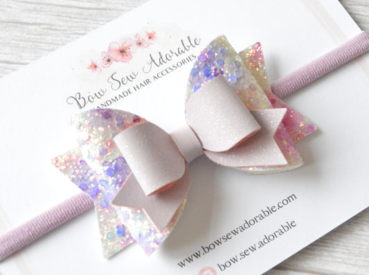 Periwinkle floral | Hair bow