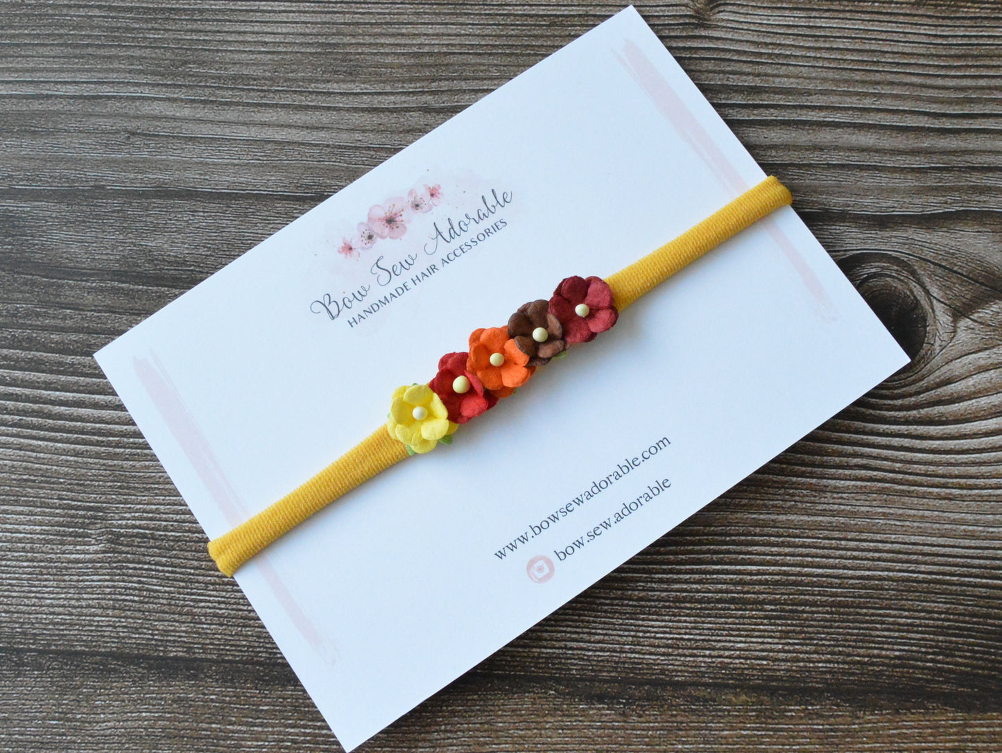 Fall Blossoms | Flower headband