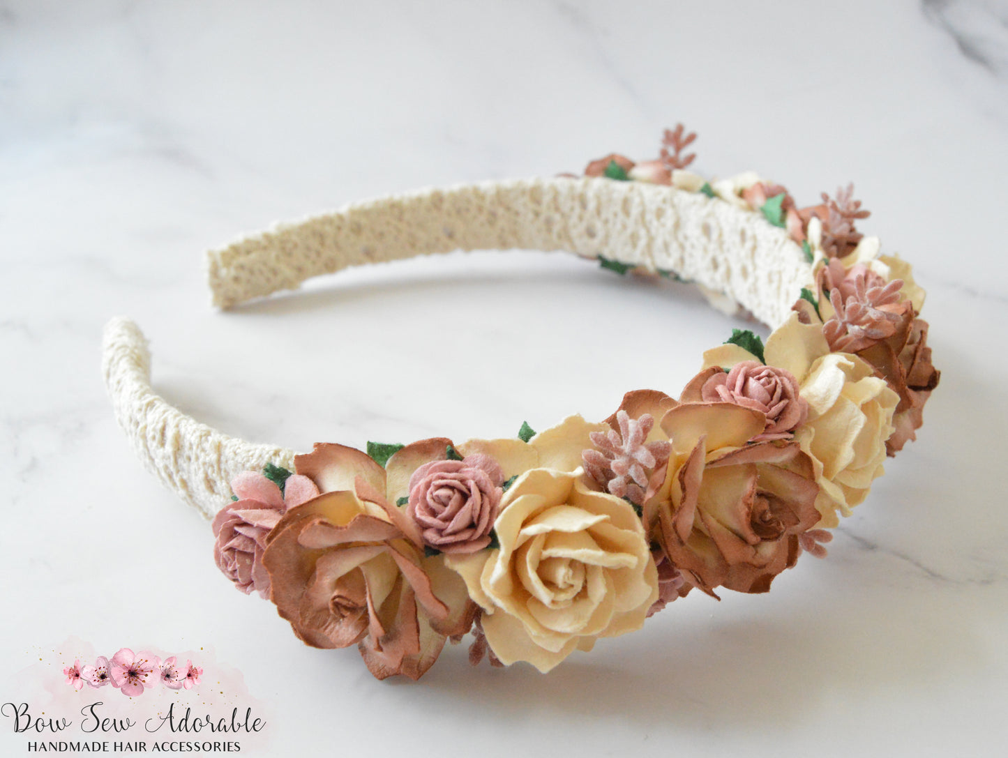 Dusk fall | Flower hairband