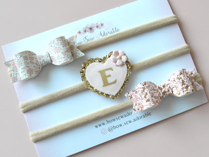 All love | Personalised hair bow set