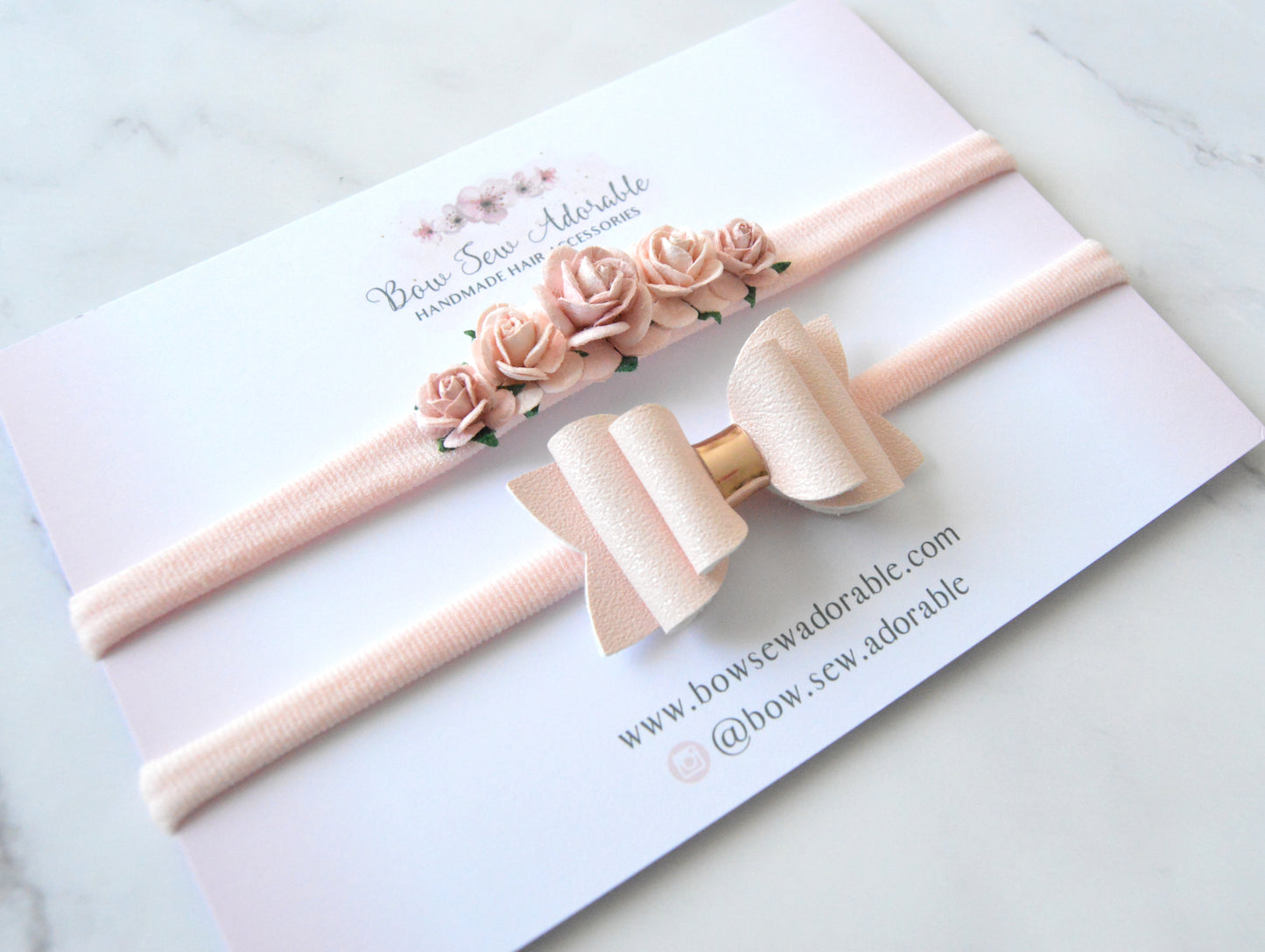 Blush minis | Headband set