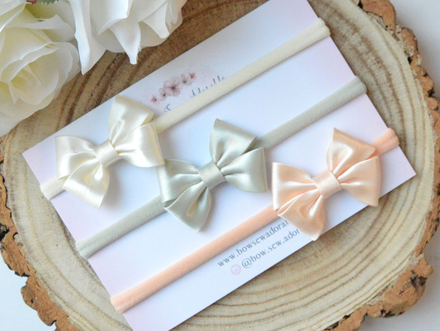 Mini satin classic | Hair bow set/individual