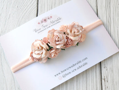 Ombre pink | Flower headband