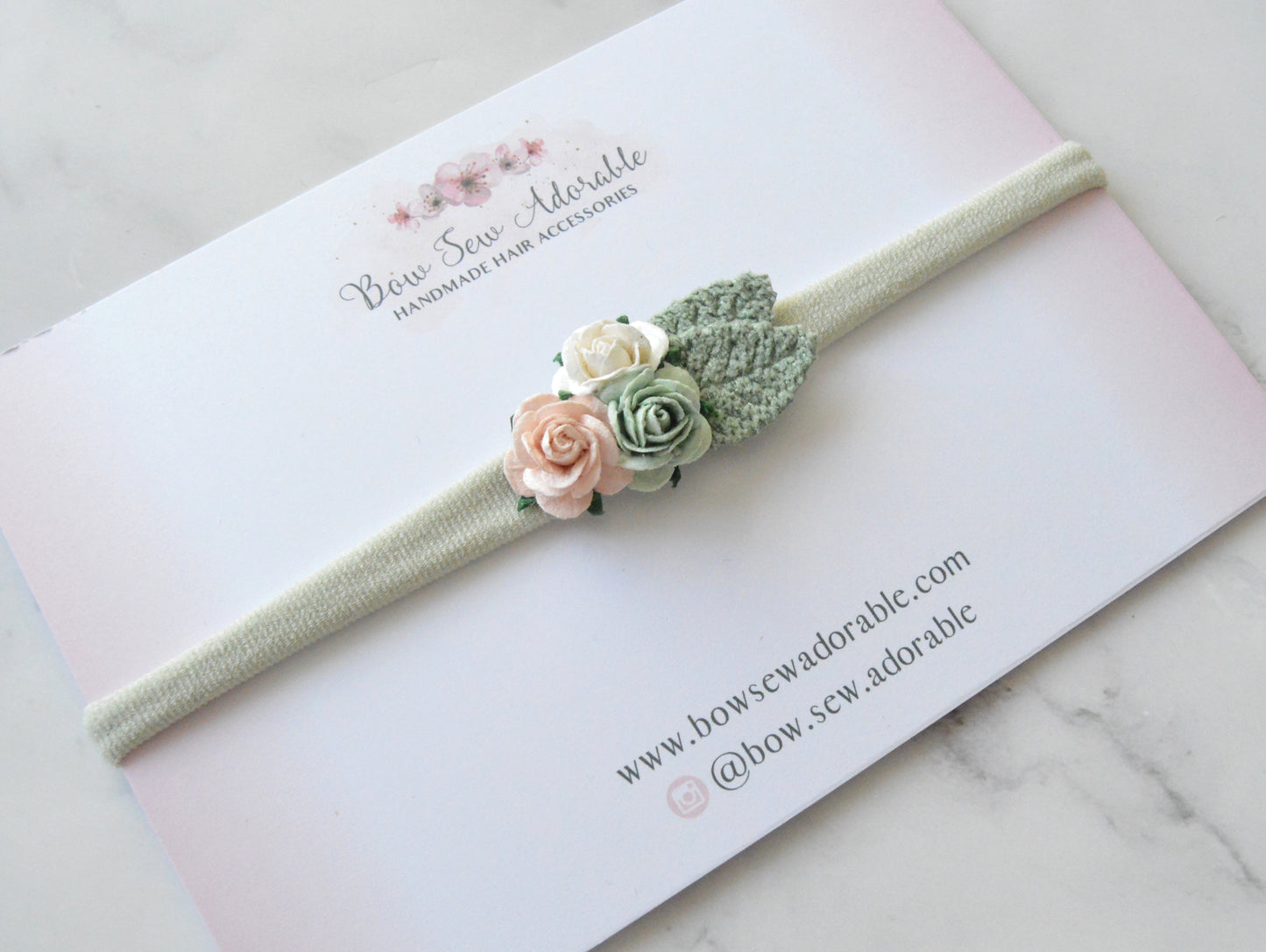 Mini sage cluster | Flower headband