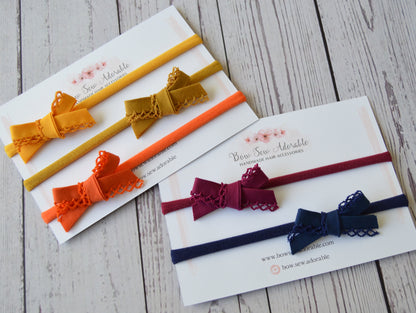 Mini hand tied bows